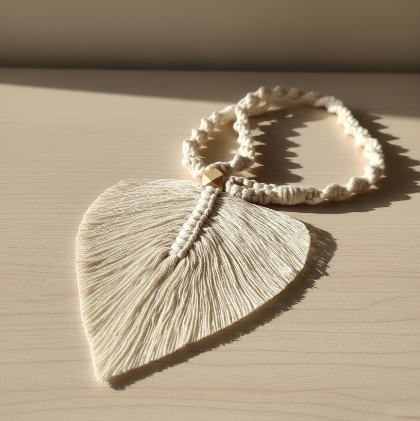 Lívia – Abraçadeira de Cortinas Boho em Folha