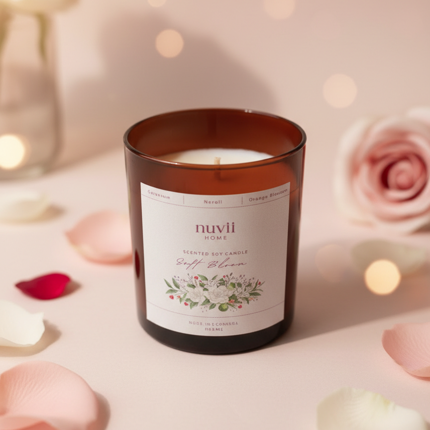 Soft Bloom – Vela Perfumada Floral e Delicada
