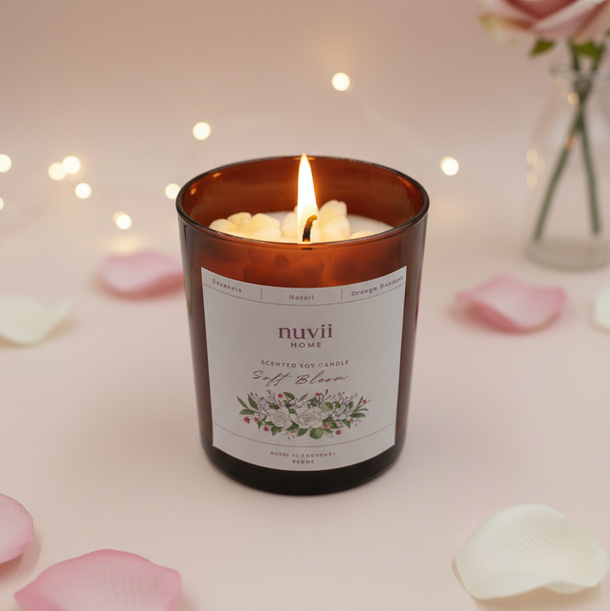 Soft Bloom – Vela Perfumada Floral e Delicada