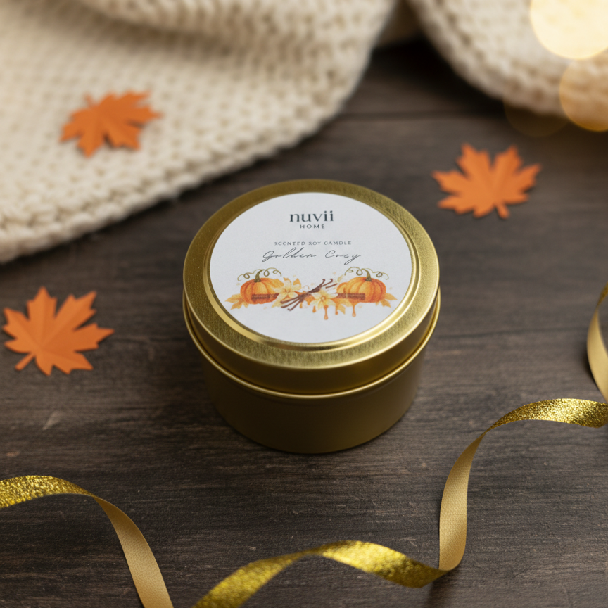 Vela Golden Cozy 100ml – Aromática