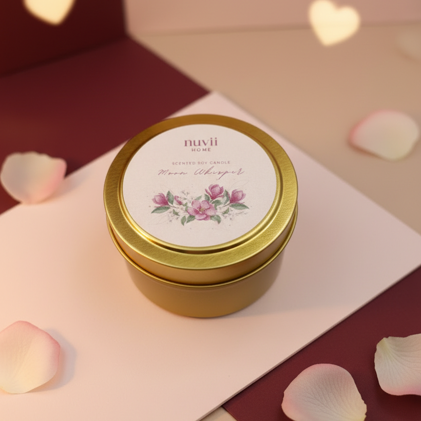 Moon Whisper – Vela Perfumada Floral e Sensual