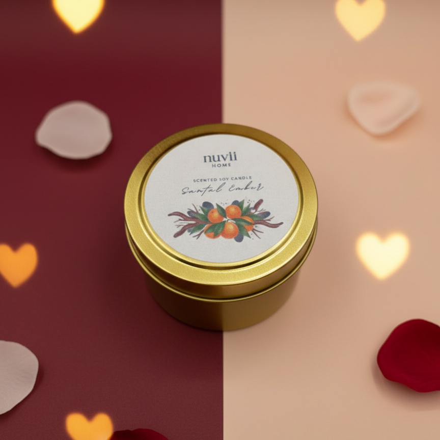 Santal Ember – Vela Perfumada Gourmand e Quente