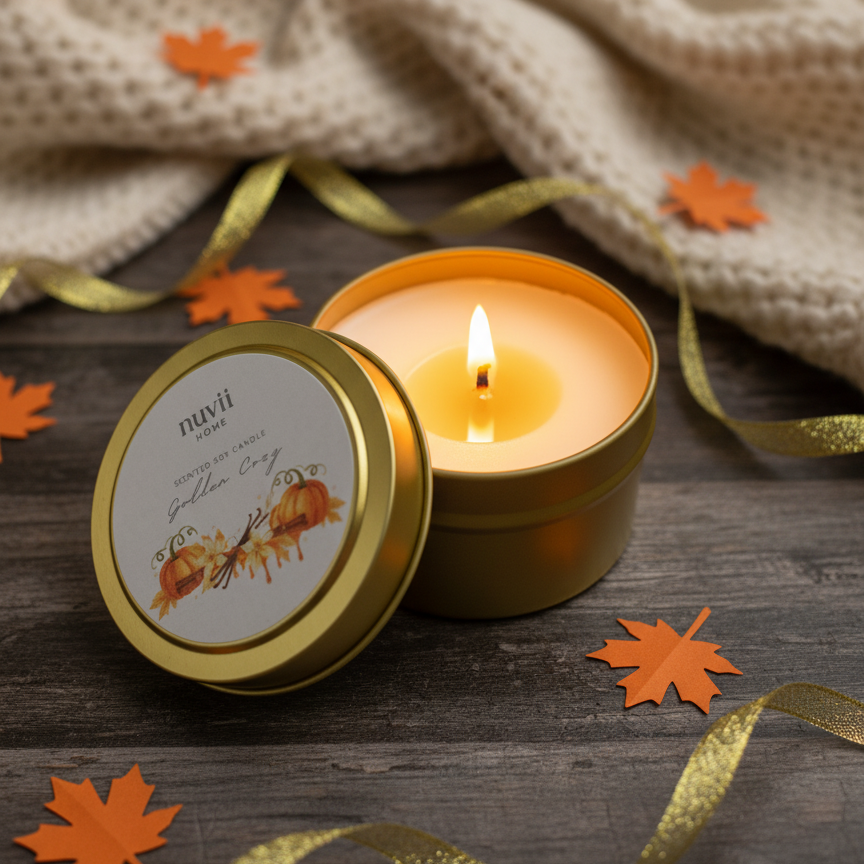 Vela Golden Cozy 100ml – Aromática