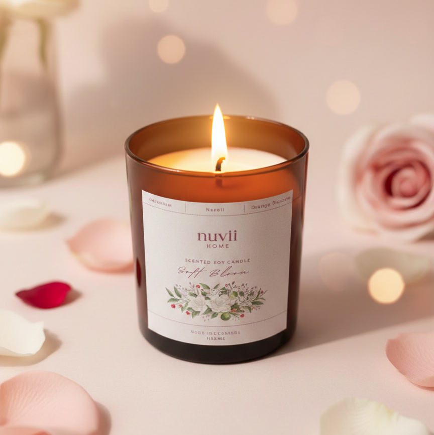 Soft Bloom – Vela Perfumada Floral e Delicada